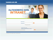 Tablet Screenshot of intranet.tandbergdata.com